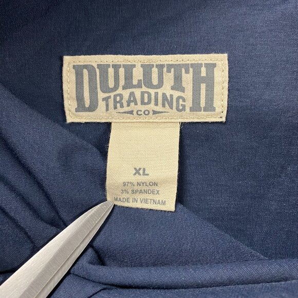 Duluth Trading Co Belted Shorts Mens XL Blue Nylon Spandex Elastic Waist - Picture 6 of 11